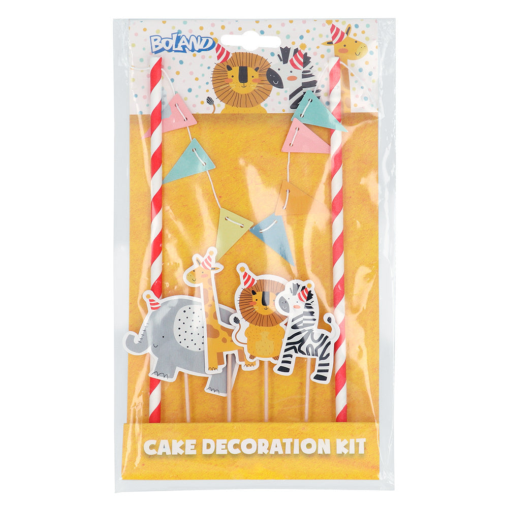 Jungle Taarttopper Jungle Dieren Set 7 delig
