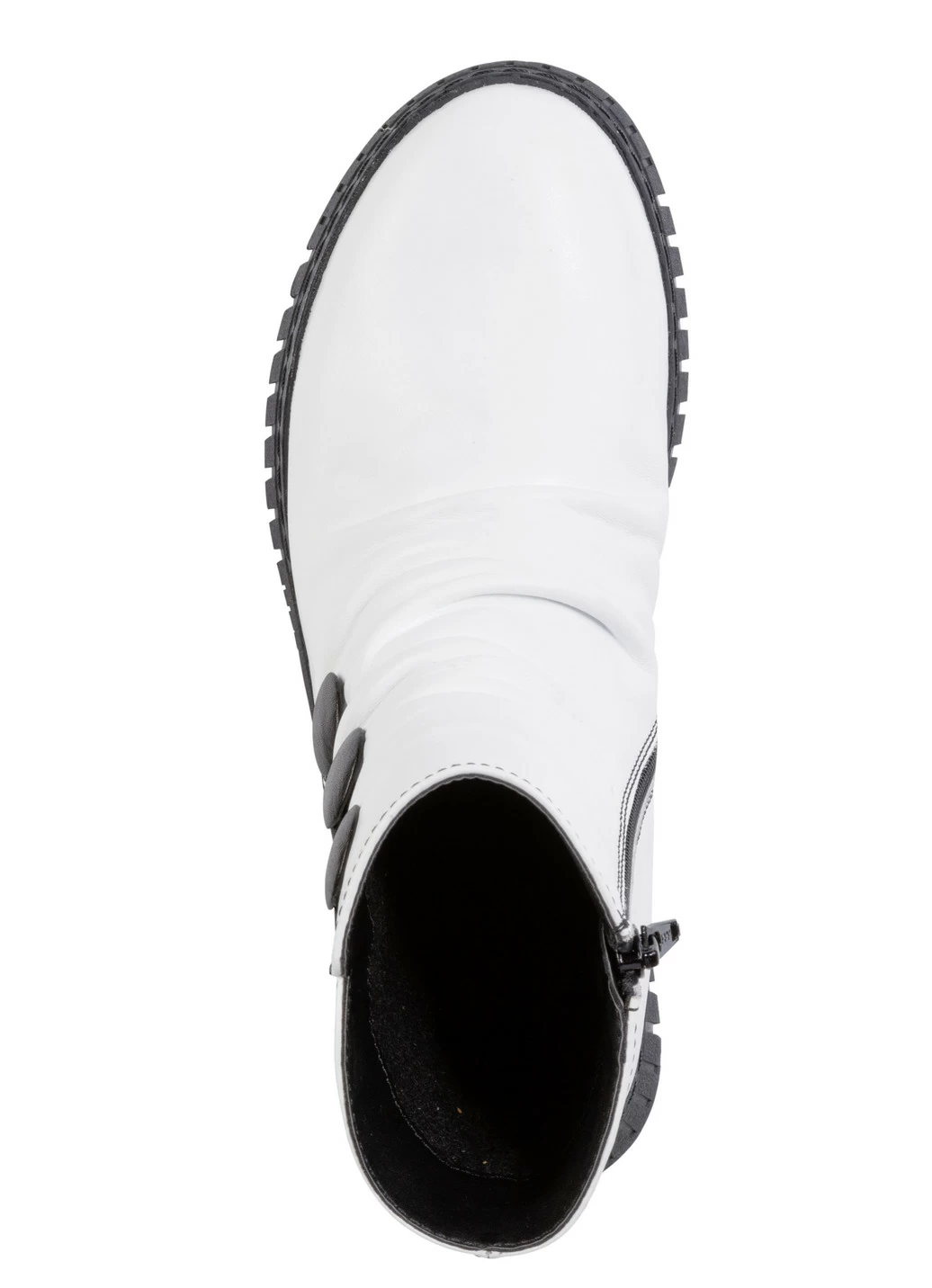 Gemini Stiefelette mit Raffung und dekorativen Knöpfen