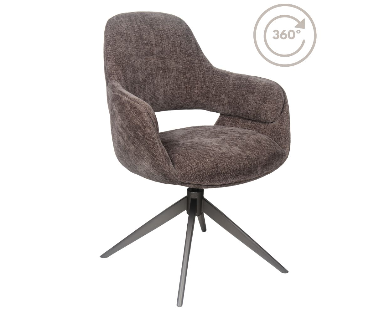 Eetkamerstoel Jill bruin 442