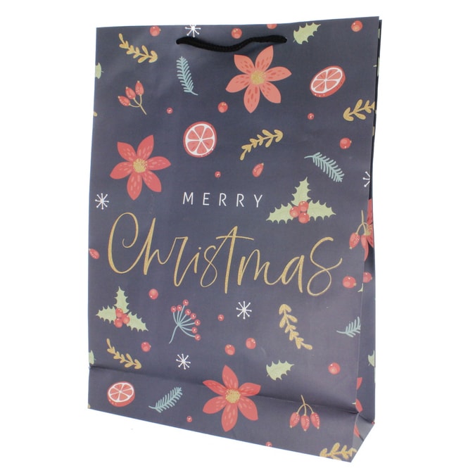 Geschenktasche Merry Christmas - ca. 45,5 x 10 x 33 cm