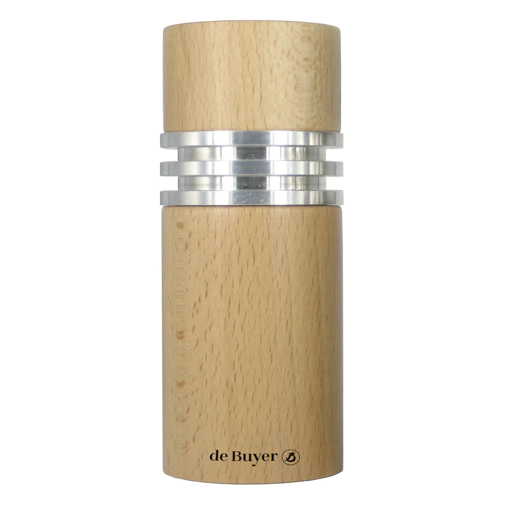 Moulin à sel Jota 12 cm naturel en bois De Buyer