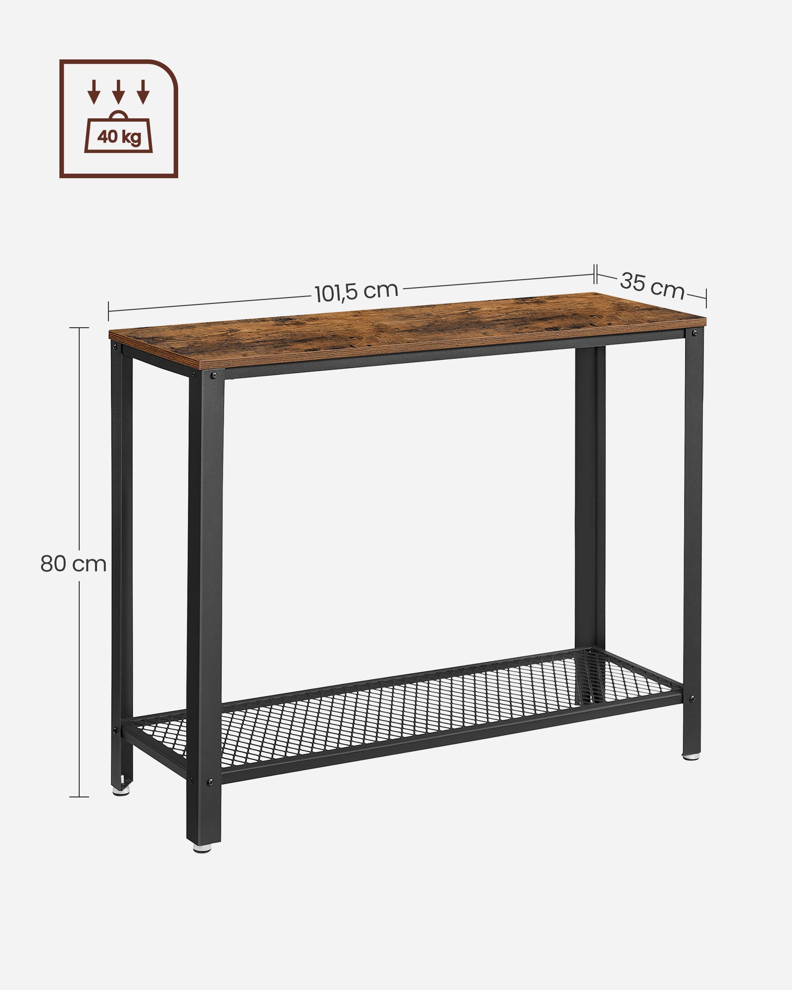 ACAZA Console Vintage bruin