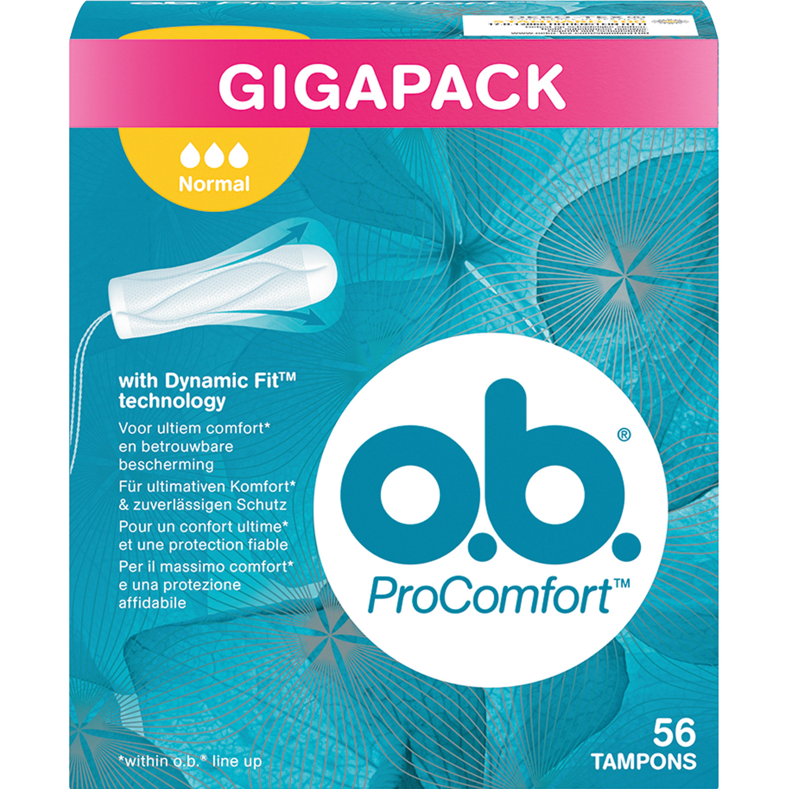 o.b. ProComfort Tampons Normal GIGAPACK 56 Stück