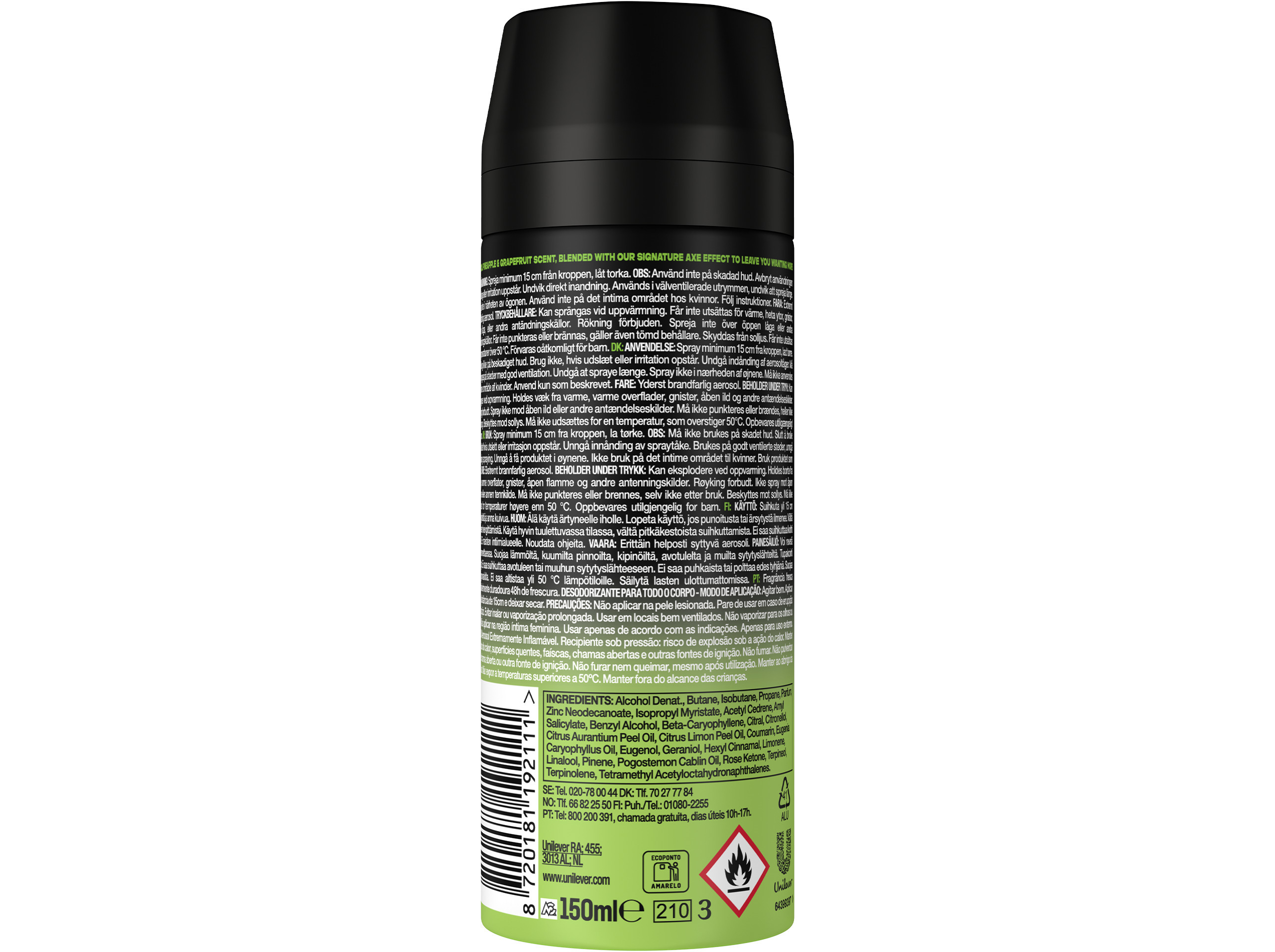 DEO SPRAY AXE EPIC FRESH 150ML