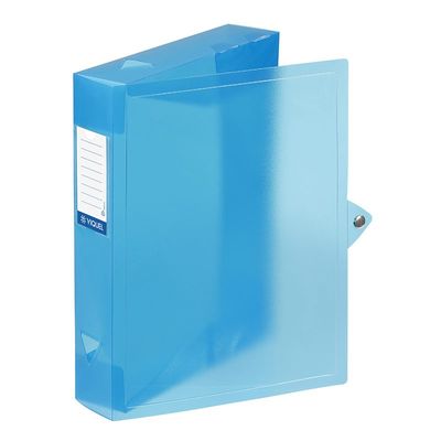 Viquel Propyglass - Boîte de classement plastique - dos 60 mm - bleu