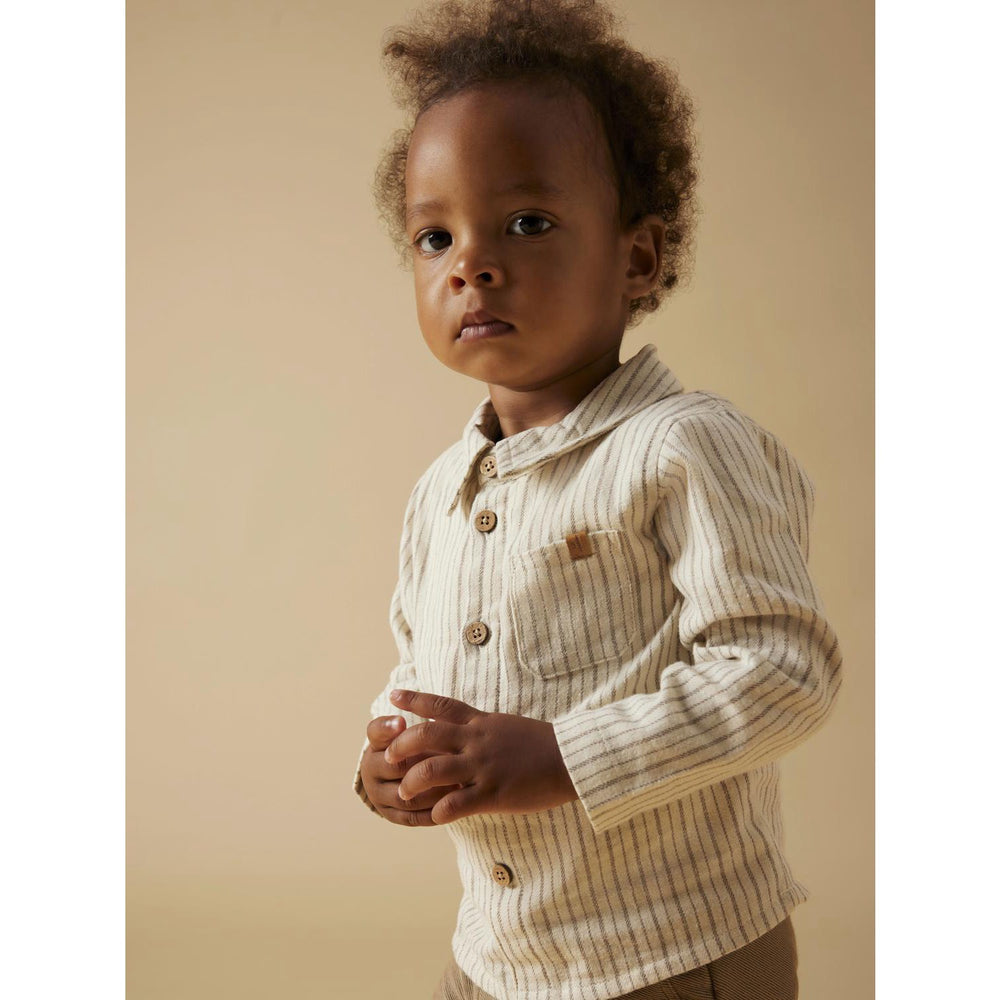 Køb Lil'Atelier Turtledove Sepia Tint Nbmfelixo Ls Body Skjorte Lil