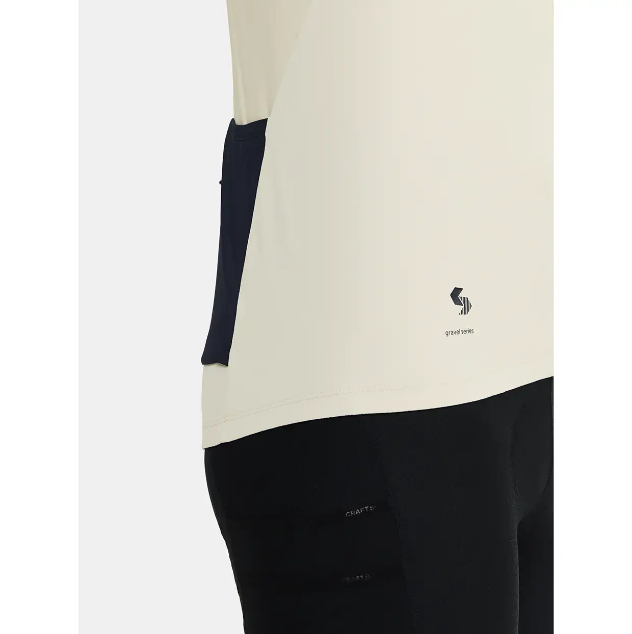 Craft ADV Gravel Fietsshirt Korte Mouwen Wit/Blauw Heren