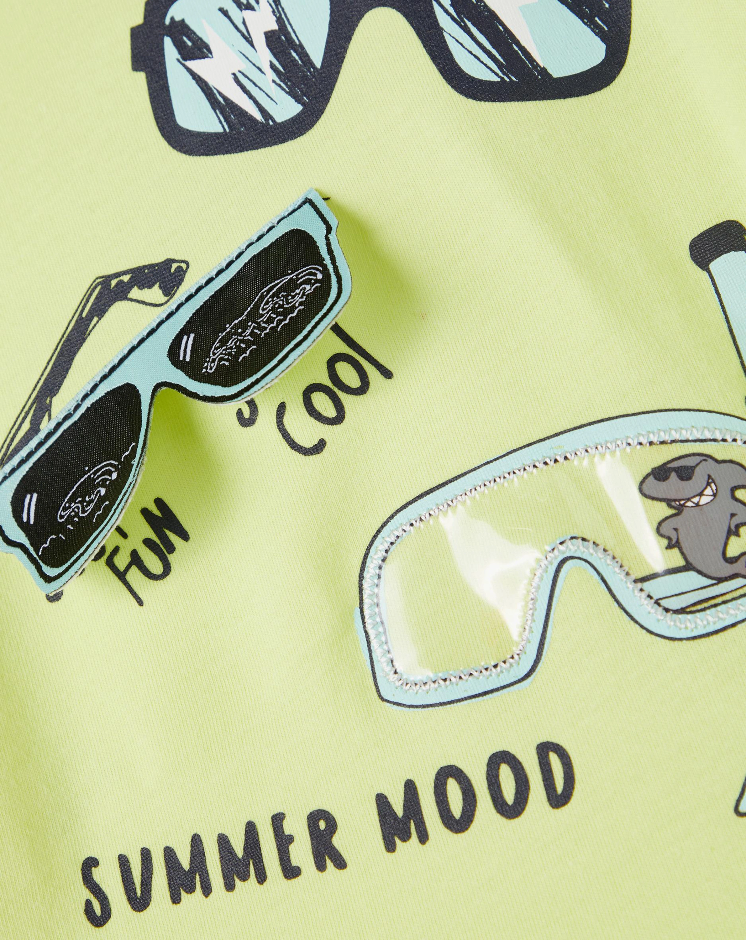 T-Shirt NMMZEAN in sunny lime