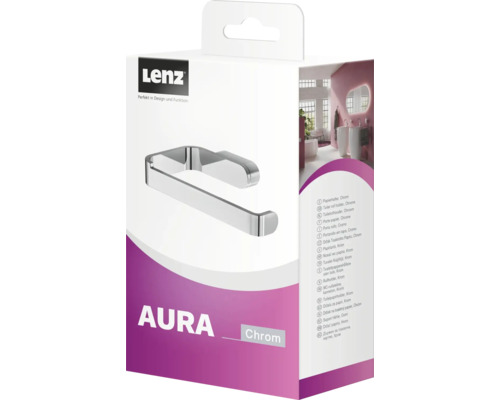 Lenz Aura chroom toiletrolhouder