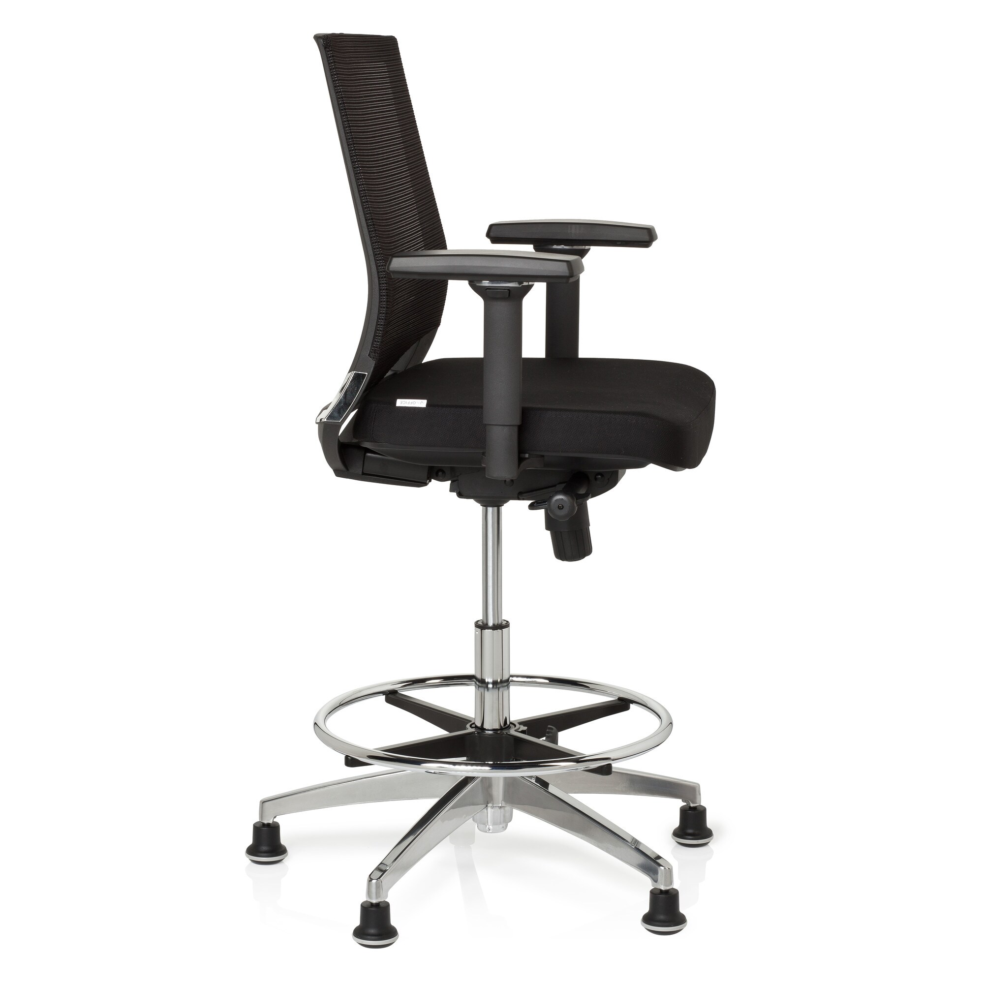 Counterstuhl TOP WORK 77 Stoff mit Armlehnen (höhenverstellbar) hjh OFFICE