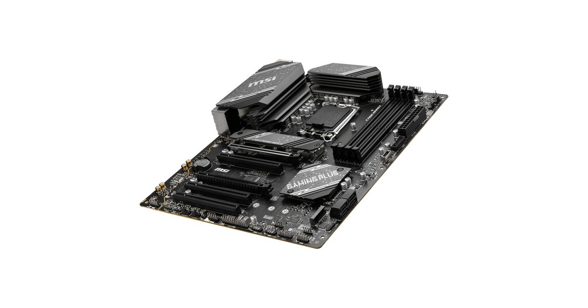 MSIB760 GAMING PLUS WIFI socket 1700 moederbord  (Grijs/zwart, RAID, 2.5Gb-LAN, Wi-Fi 6E, BT, Sound, ATX)