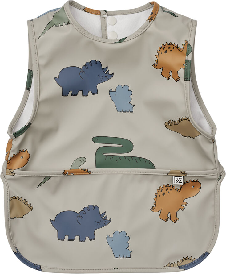 Liewood Bria Bib Dinosaurs / Mist-One size Dinosaurs / mist