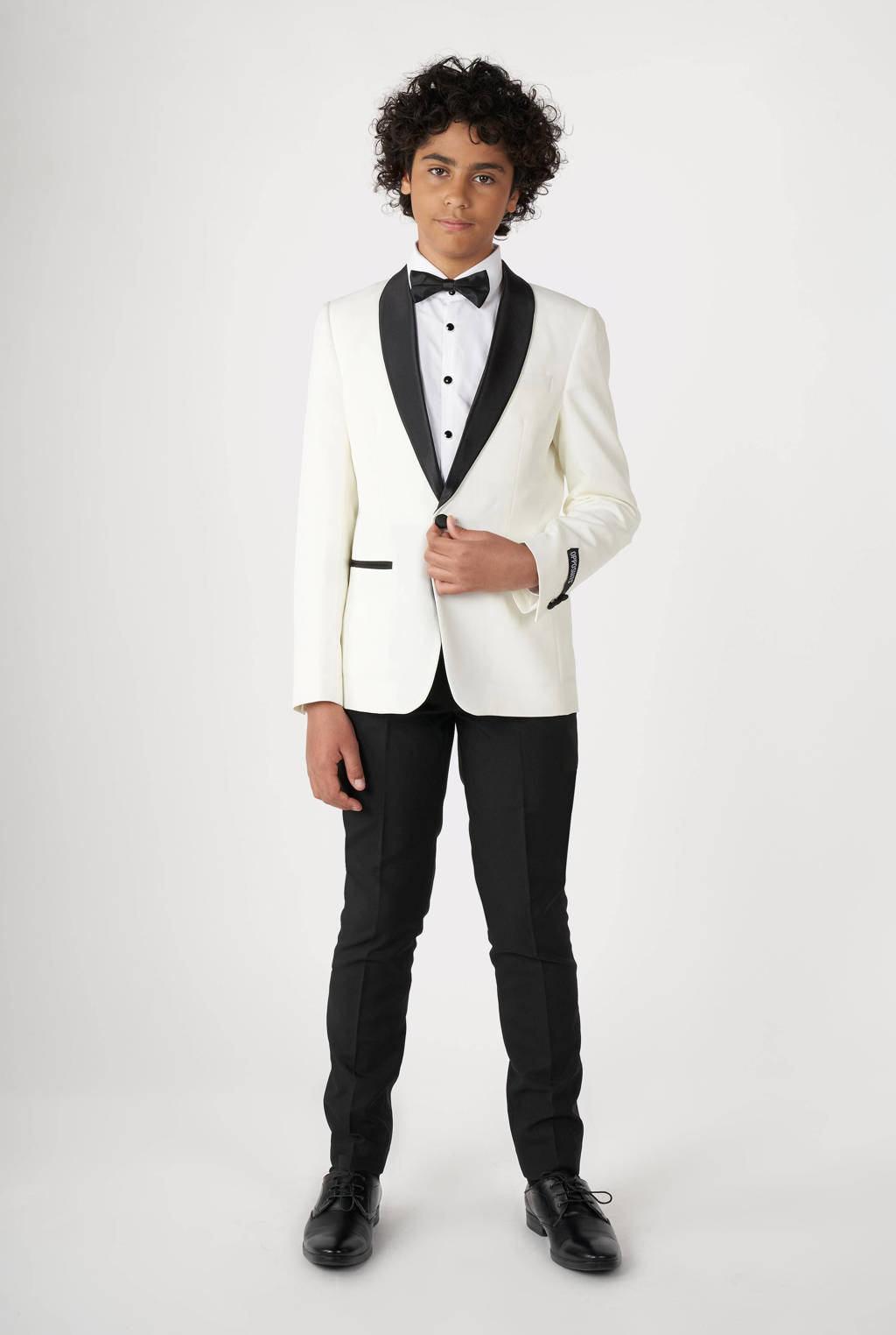 OppoSuits colbert Pearly White wit/zwart