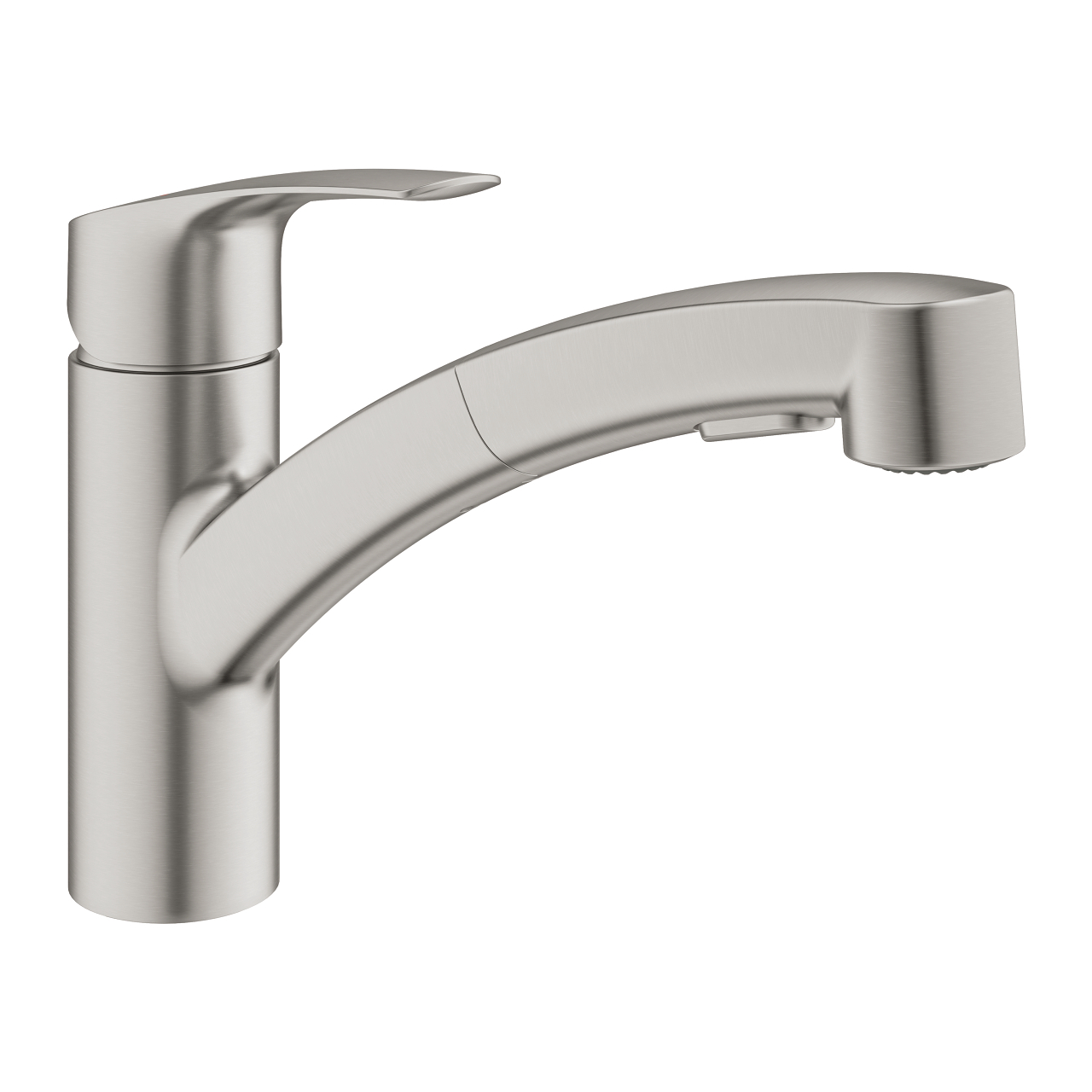 Grohe Eurosmart keukenkraan met uittrekbare handdouche RVS