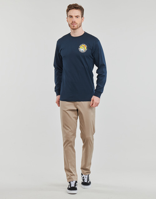 Vans - POSITIVE VIBES SCENIC LS TEE - Marine