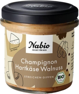 Nabio Champignon Käse Walnuss Aufstrich, 135 g