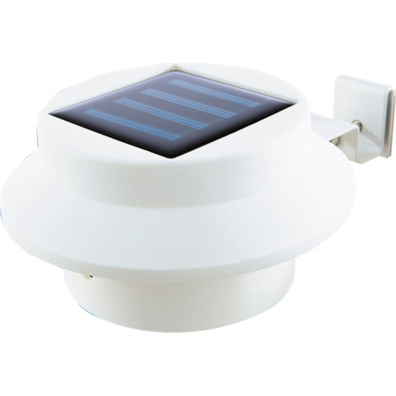 EASYmaxx Solar-Dachrinnen-Leuchte rund 3er-Set weiß