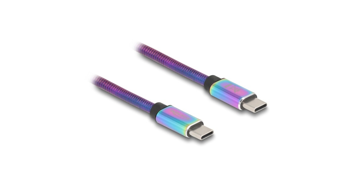 DeLOCKUSB 2.0 USB-C kabel, 2 meter  (Meerkleurig)