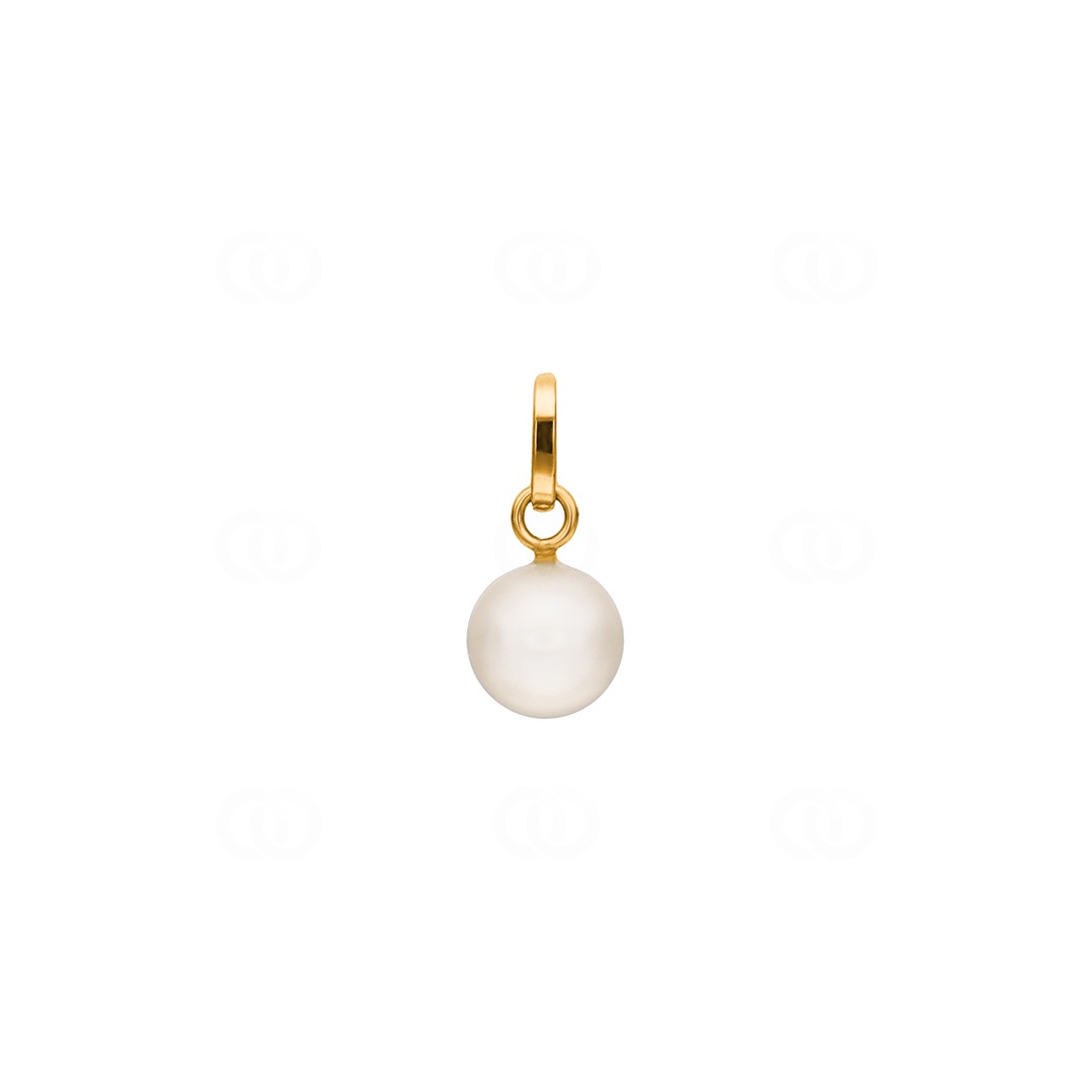 6.0mm Süsswasserzuchtperlen Anhänger 375/9 K Gelbgold