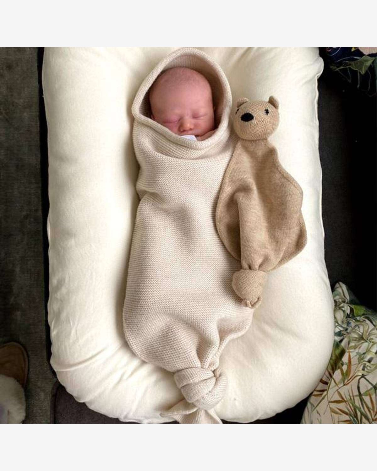 Kosebamse Koseklut – 100% Merino, Ubehandlet Ull | Teddy Tokki