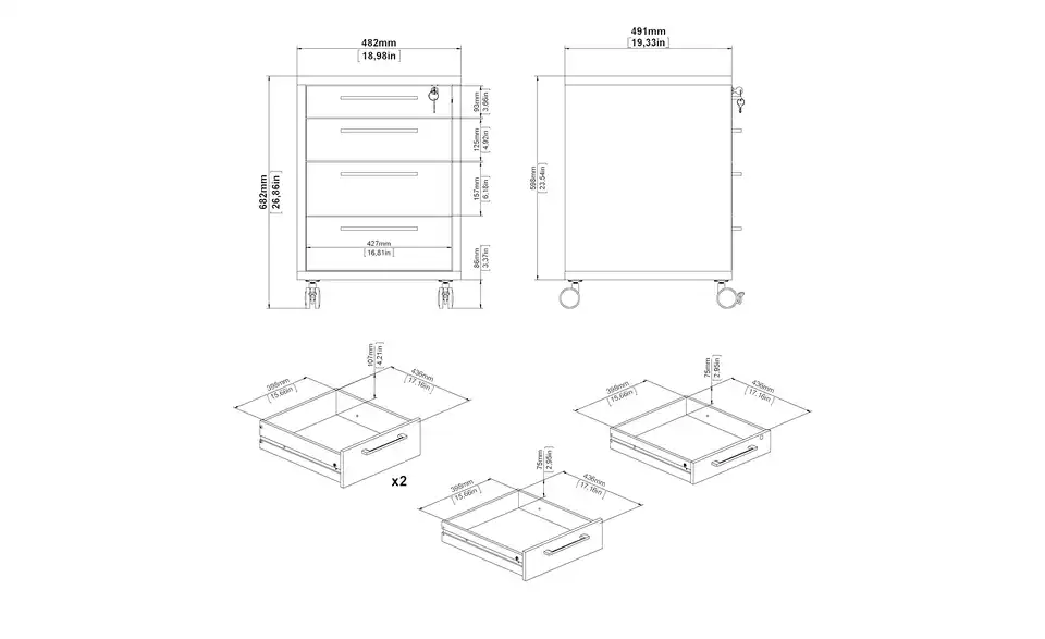 Rollcontainer Saale