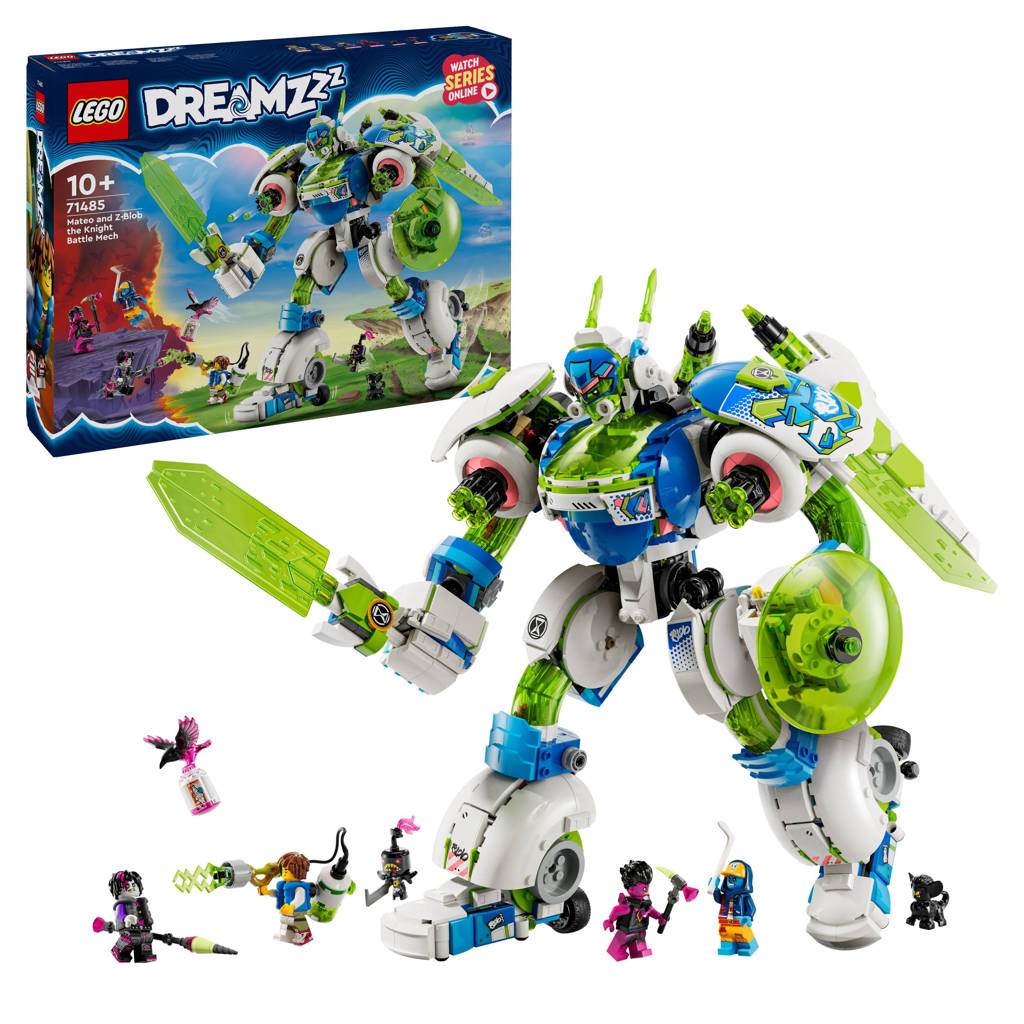 2-in-1 Mateo en Z-Blob de riddermecha Robot Speelgoed Bouwpakket voor Kinderen 71485 DREAMZzz