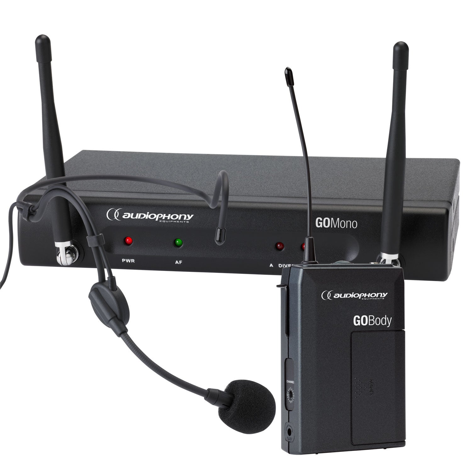 Audiophony PACK GO-HEAD-F5 draadloos systeem headset 514-542 MHz
