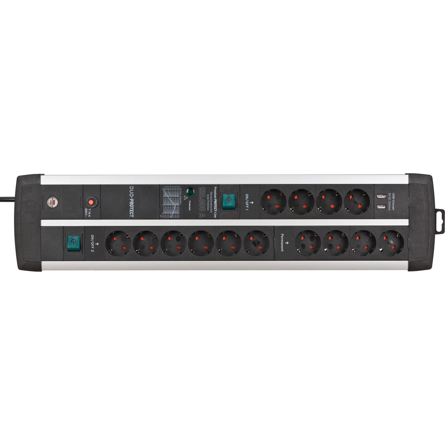 Brennenstuhl Premium-Protect-Line 14-voudig 120000A USB