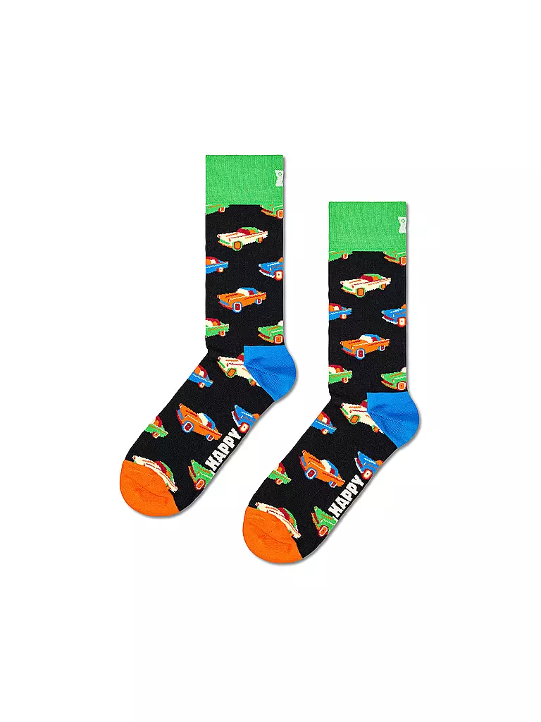 HAPPY SOCKS Damen Socken CAR 36-40 black multi schwarz