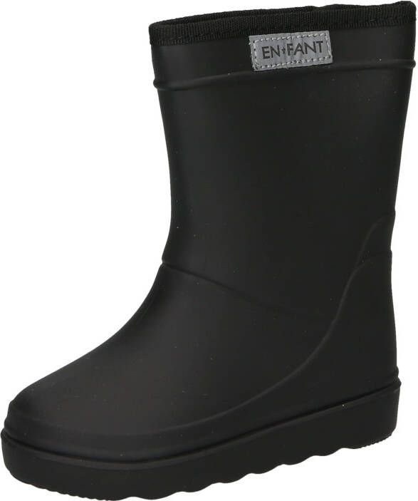 Enfant Rain Boots Solid Regenlaarzen Zwart