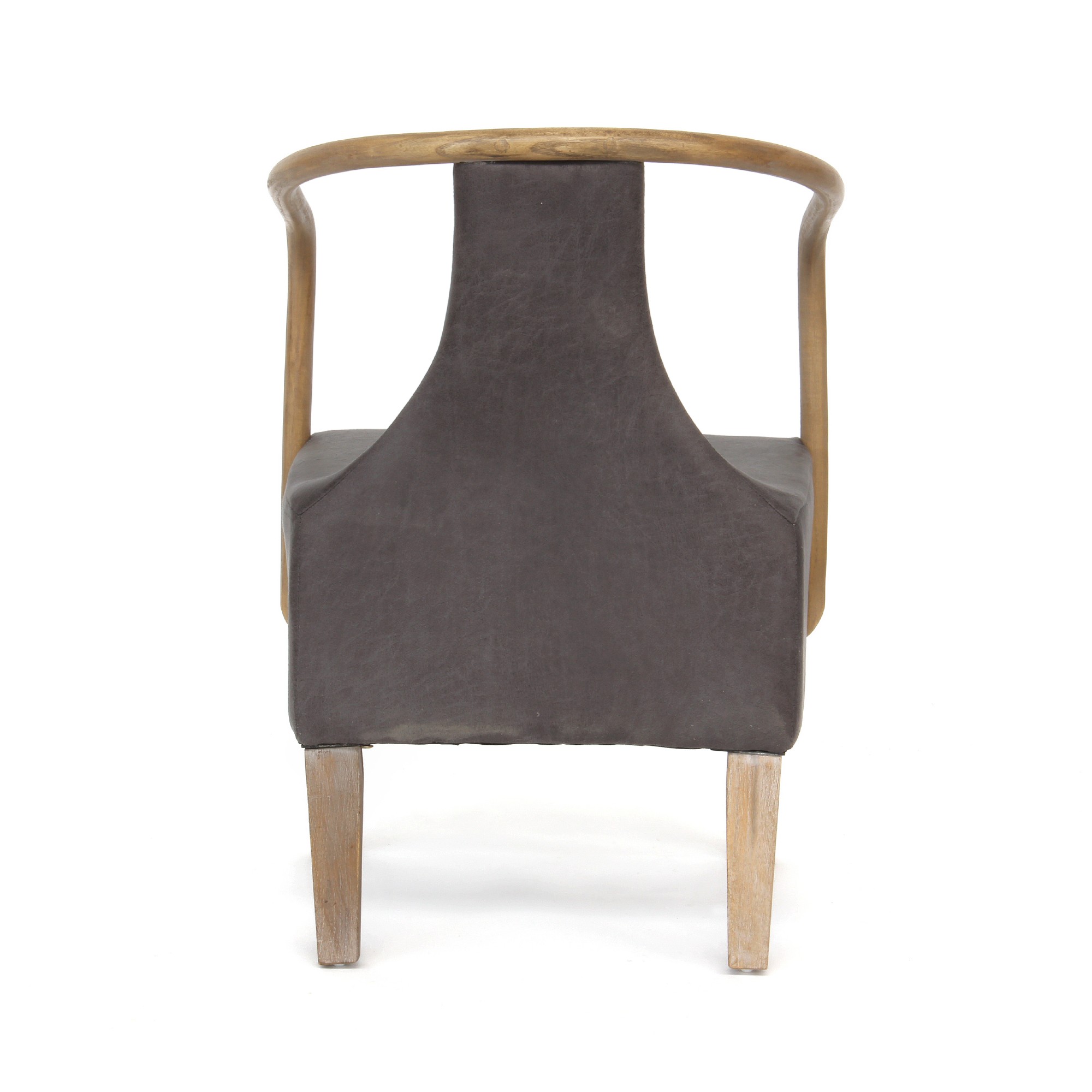 Clubsessel 'Gent', grau, natur, B 55 cm, T 55 cm, H 75 cm von fischer's lagerhaus