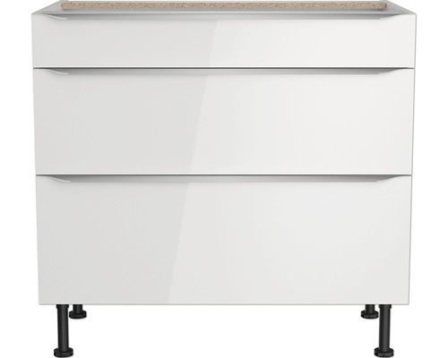 Optifit ladekast Arvid986 BxDxH 90x58,4x87 cm wit glanzend, gedemonteerd