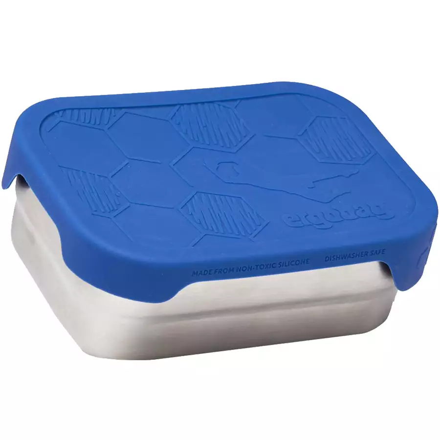 Ergobag Zubehör - Brotzeitbox Edelstahl 2tlg. 16 cm Torwart