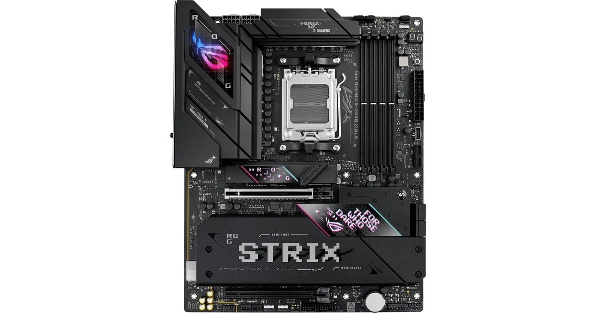 ASUSROG STRIX B850-E GAMING WIFI socket AM5 moederbord  (Zwart, 5Gb-LAN, WLAN, BT, Sound, ATX)