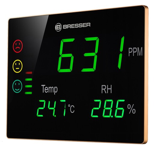Medidor de concentração de CO2 Smile XXL para garantir a qualidade do ar adequada.