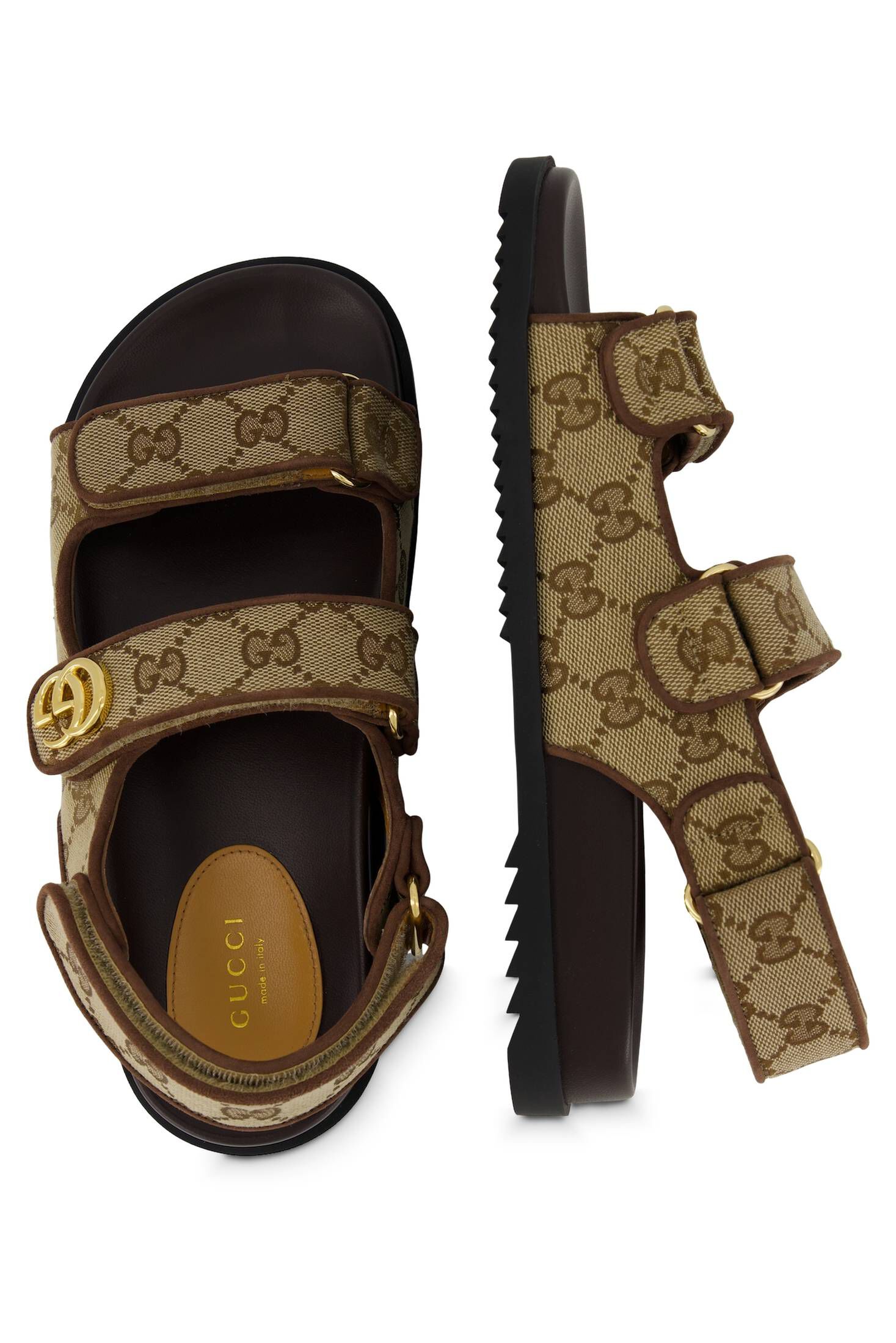 Gucci| Damen Sandalen MORITZ mit GG Canvas und Leder
