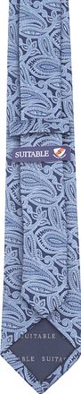Suitable Stropdas Zijde Paisley Blauw TI24-16 kopen
