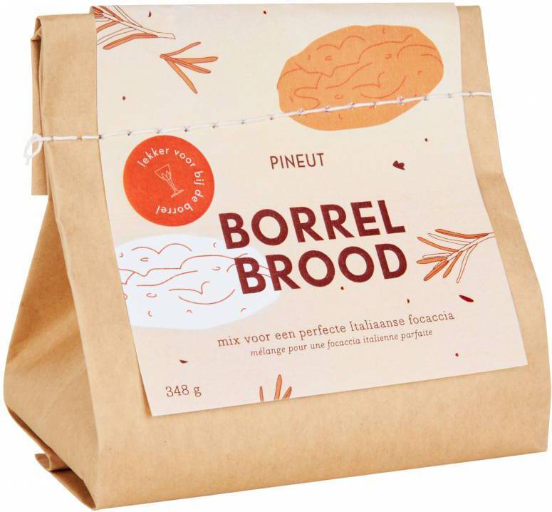 Pineut borrelbrood focaccia 350 gr