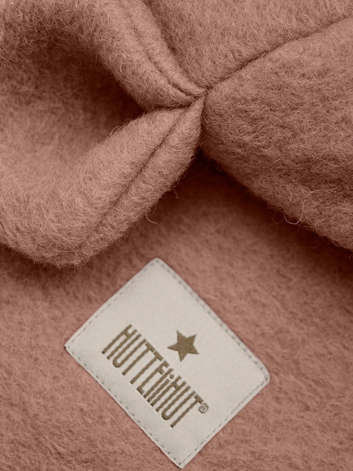 Huttelihut Balaclava Ears Wool withered rose