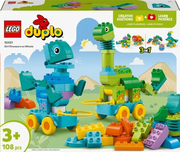 LEGO Duplo 10451 3-i-1-dinosaurer på hjul