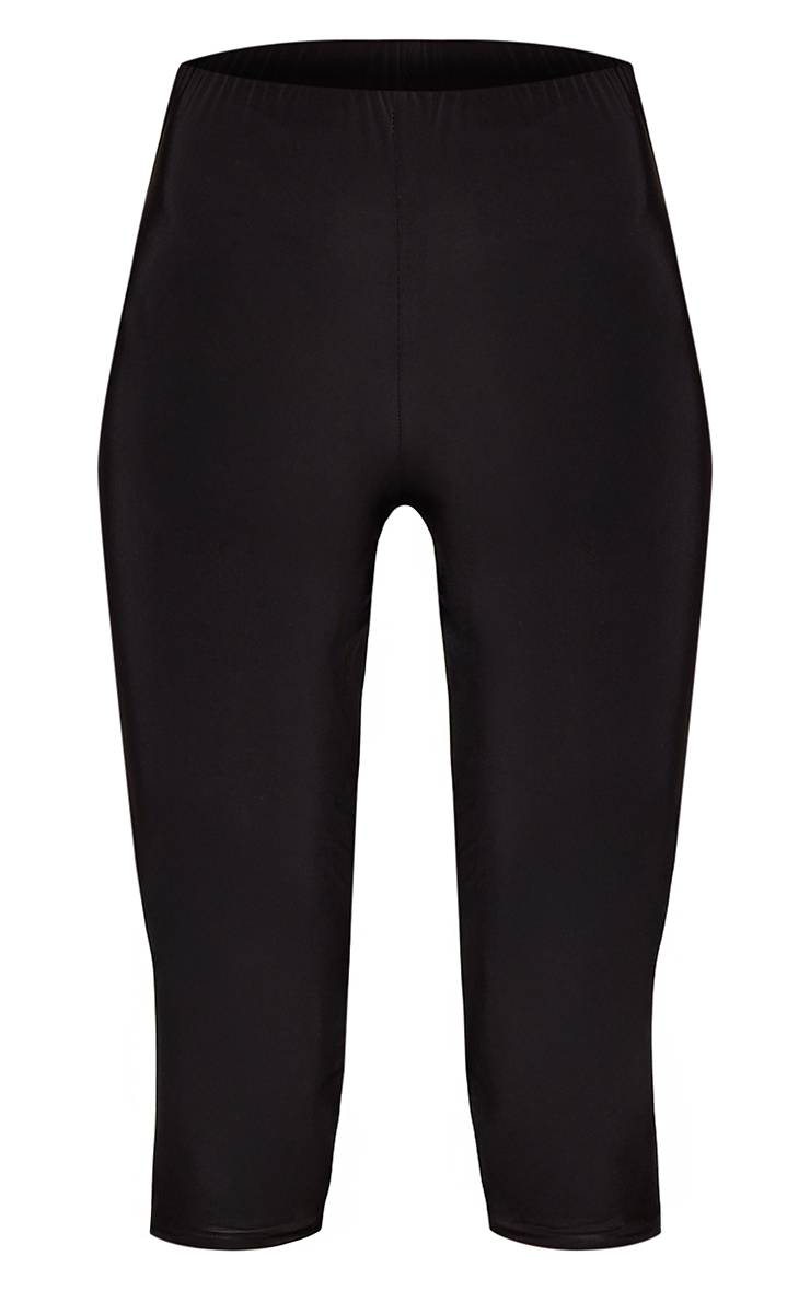 Noir Capri Slinky Double Couche Coupe Tall
