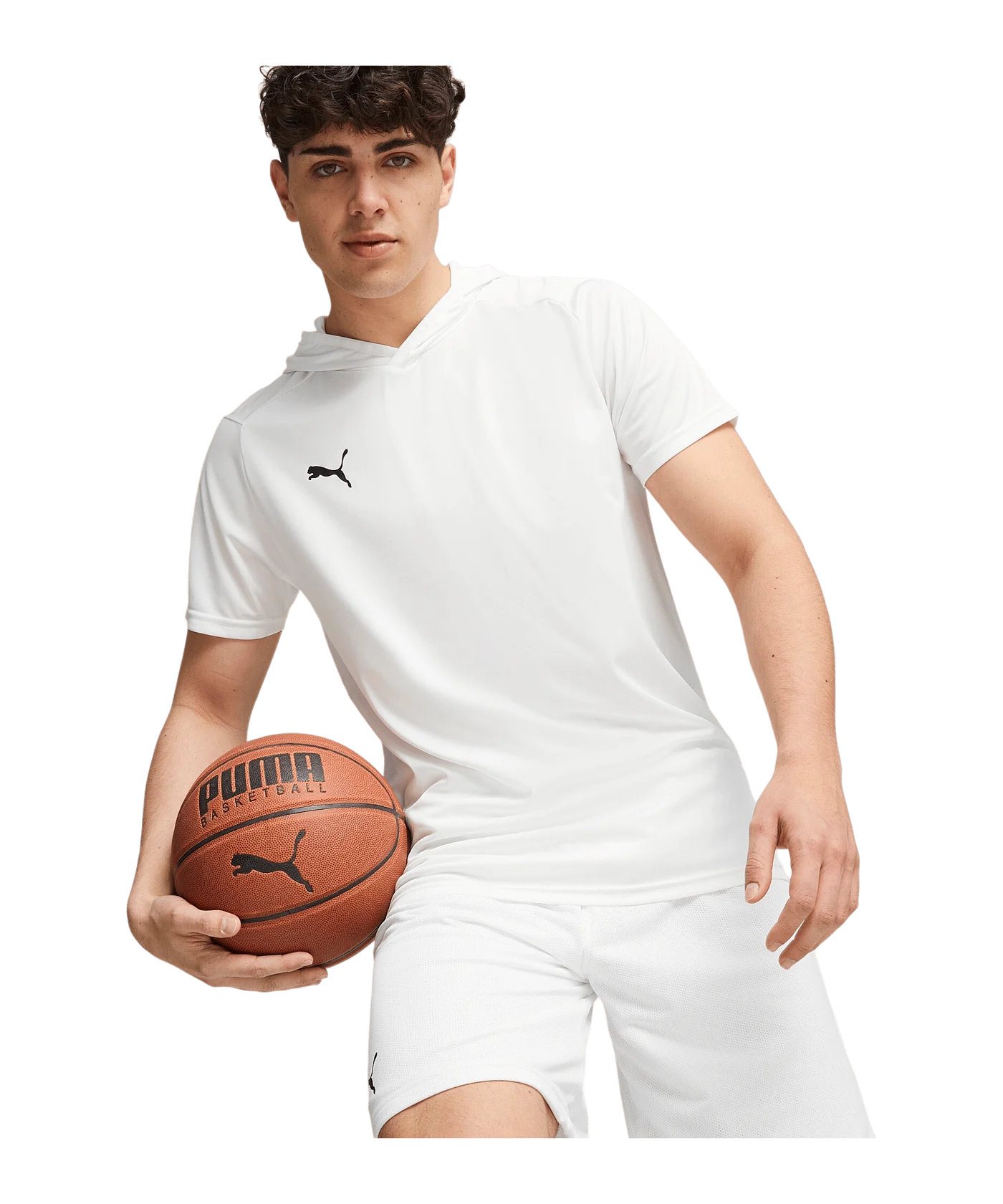 PUMA Hoops Team Shooting T-Shirt Weiss F02