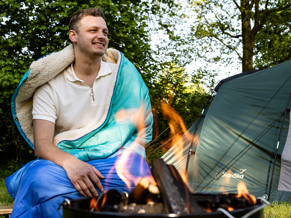 Skandika Liva 4-in-1 outdoor deken - Blue