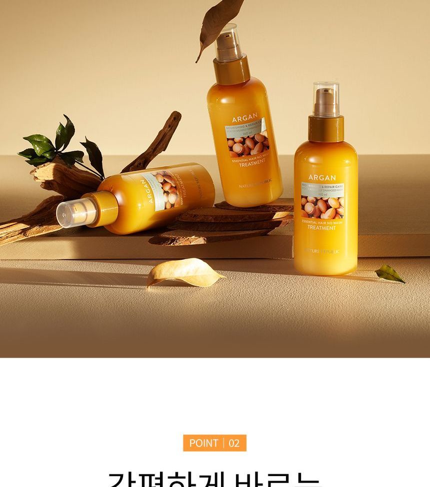 NATURE REPUBLIC - Argan Essential Hair No Wash Treatment