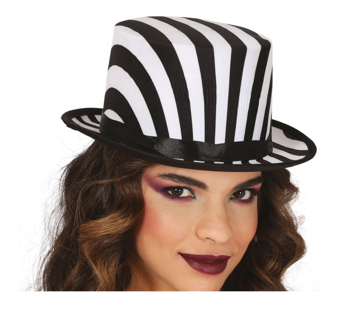 Halloween Hoed Zwart Wit Gestreept