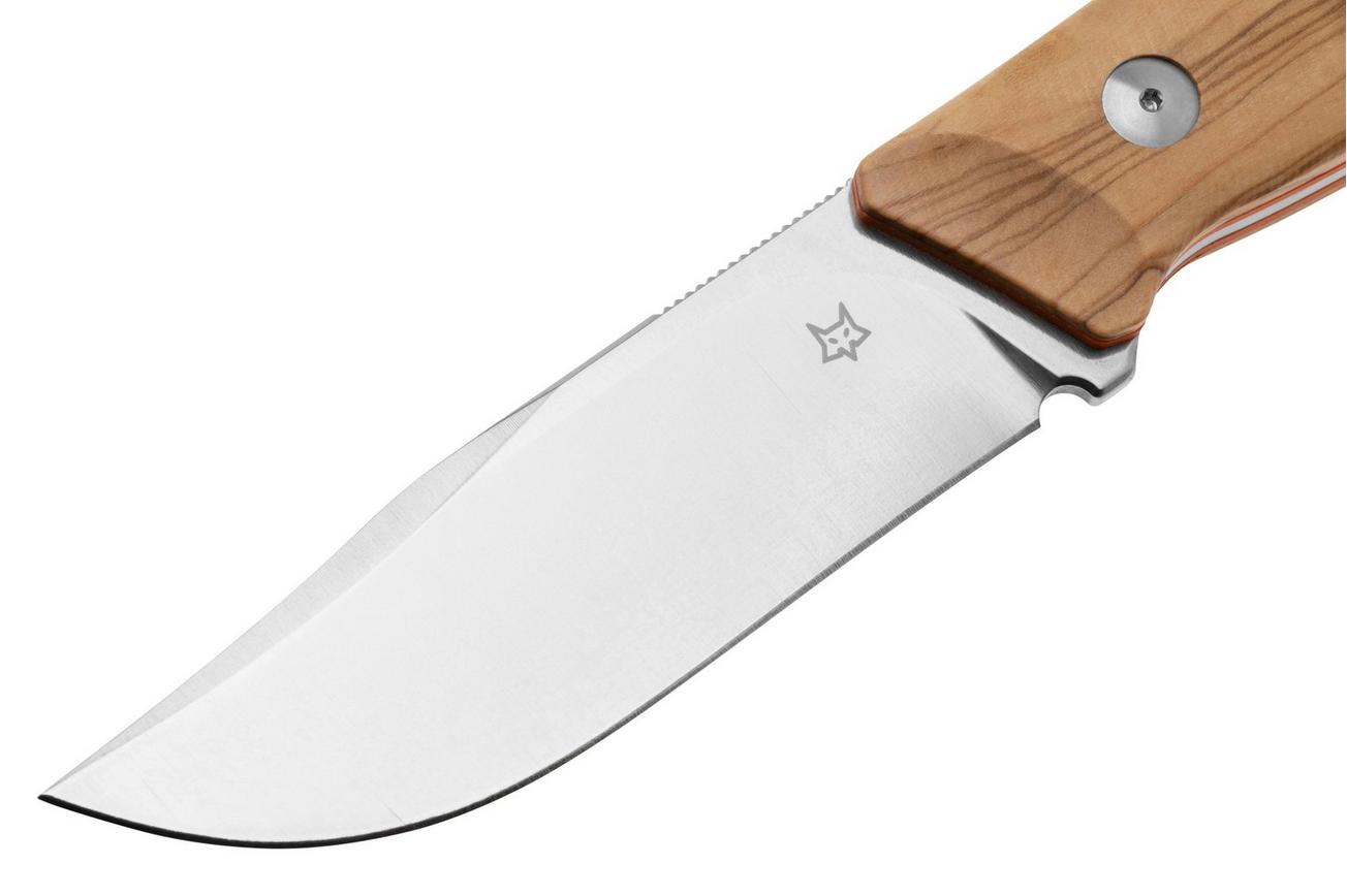 Fox Knives Rifle Receiver FX-662 OL, Olive Wood vaststaand mes, Raven Knives design