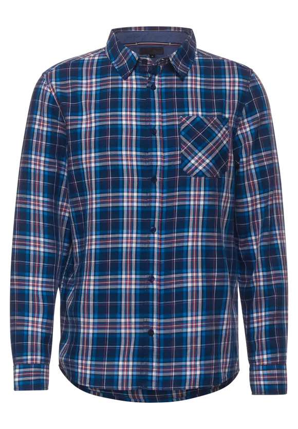Hemd mit Karomuster - navy blue