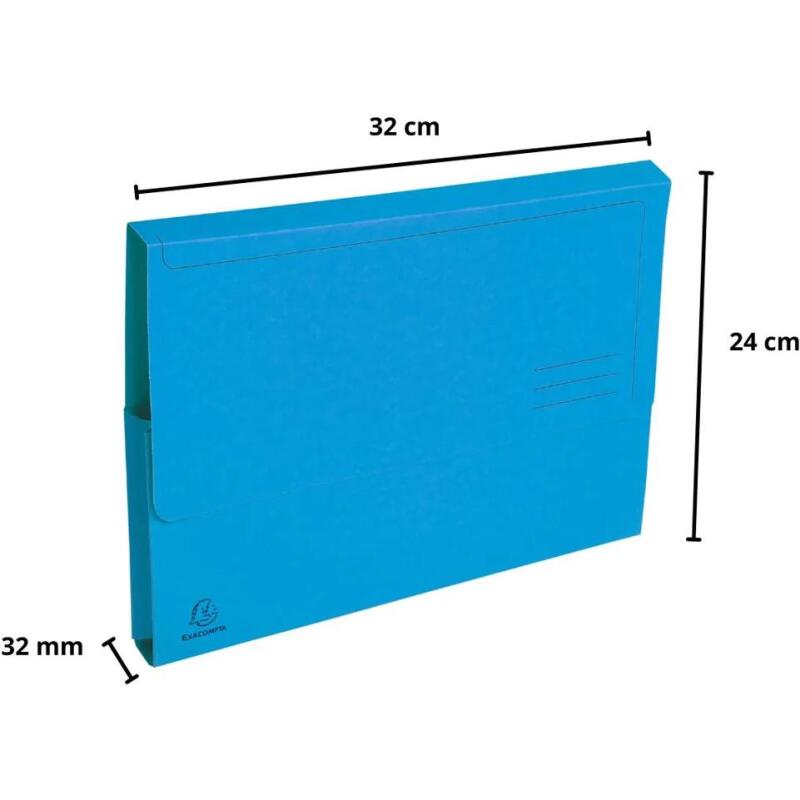 Paquet de 10 chemises poche coloris vifs Forever - 24x32cm