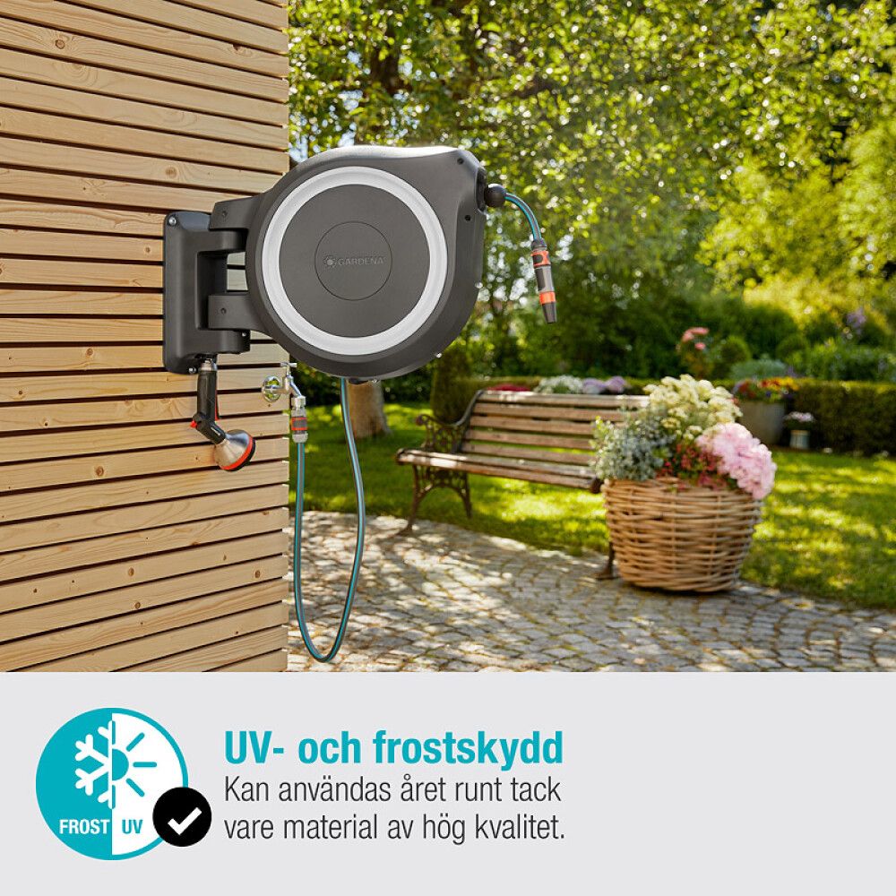 SLANGETROMMEL GARDENA ROLLUP XL HVIT 1/2