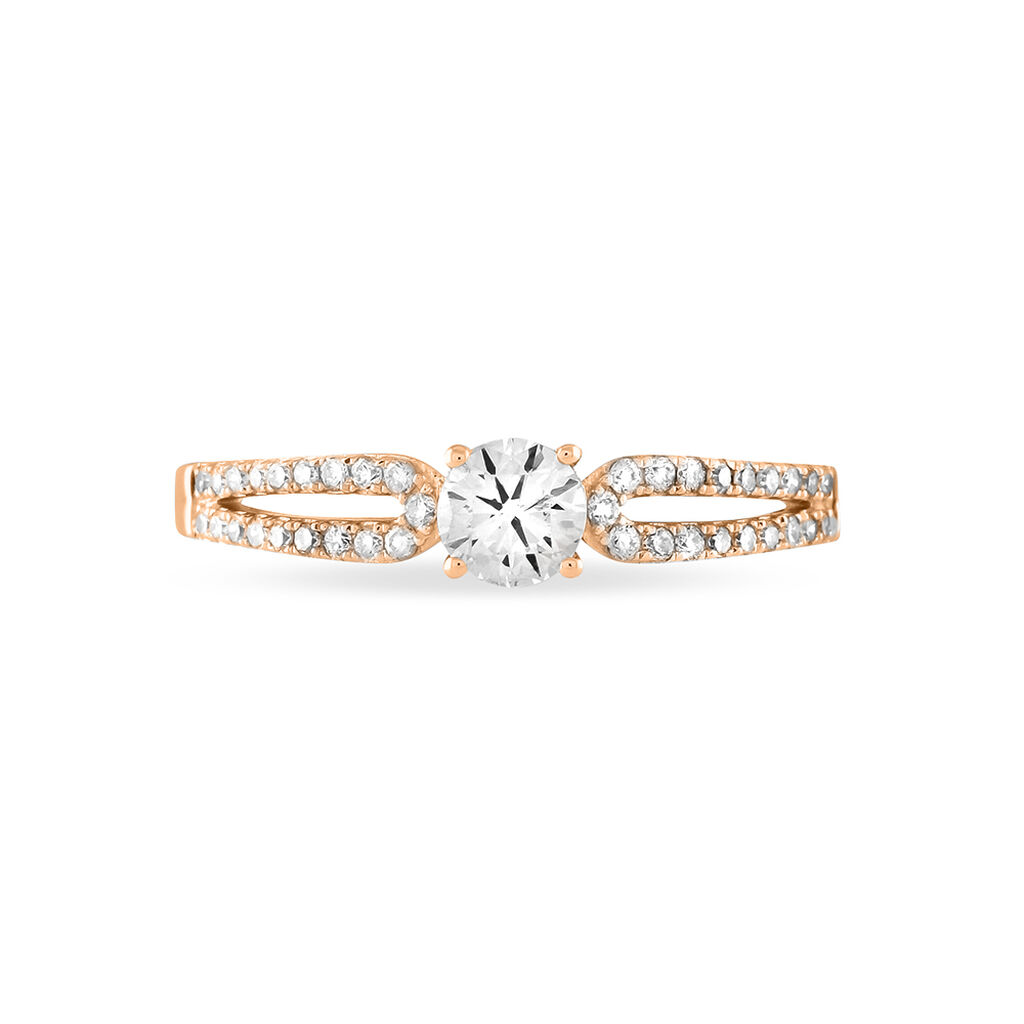 Bague Solitaire Katalina Or Rose Diamant